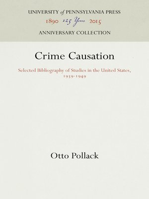 cover image of Crime Causation